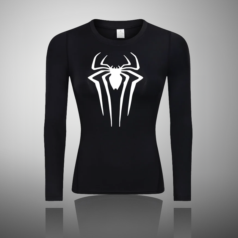 Women's Spider Compression Shirt Longsleeve